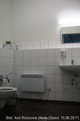 geräumige Sanitäranlage in der Feierhalle von Rövershagen geräumige Sanitäranlage in der Feierhalle von Rövershagen